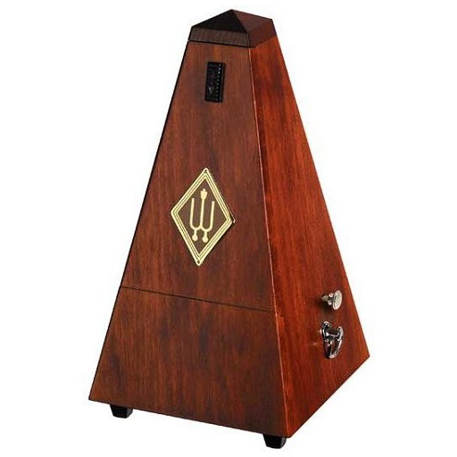 Wittner Wooden Metronome with Bell Mahogany 811M