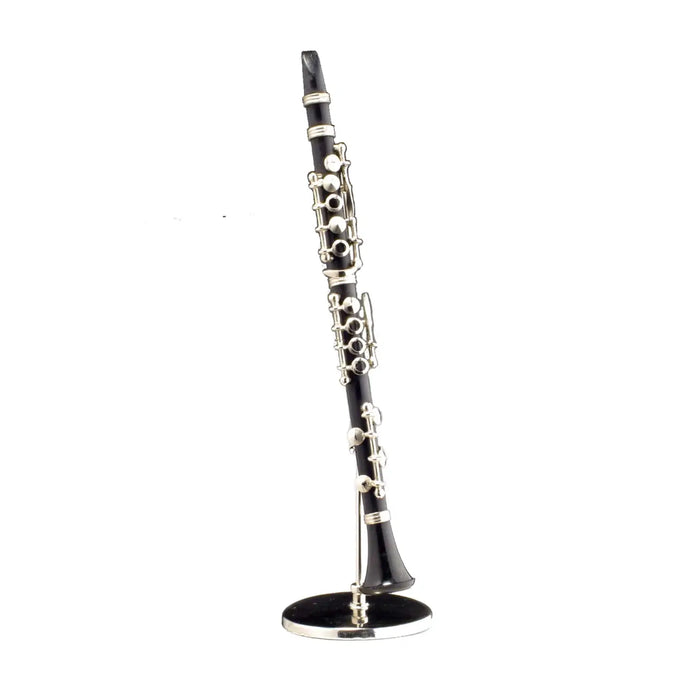 Miniature Clarinet Black with Stand in Black Case