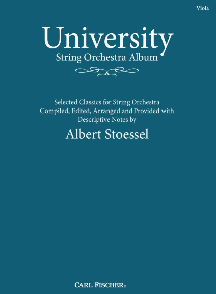 University String Orchestra Album - String Orchestra Viola Part compiled & arranged by Stoessel Fischer O1529