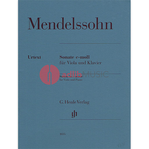 Sonata in C minor for Viola and Piano - Felix Bartholdy Mendelssohn - Viola G. Henle Verlag