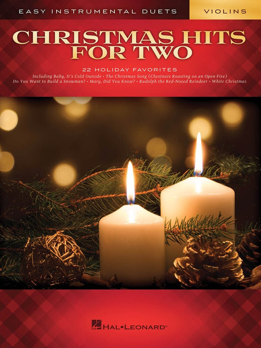 Christmas Hits for Two Violins - Violin Duet - Hal Leonard 172466