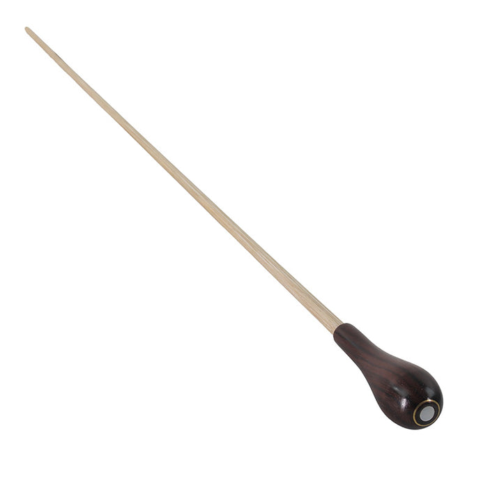 Takt Wooden Conductors Baton with Pear-Shaped Rosewood Handle and Mother-of-Pearl Parisian Eye 15"