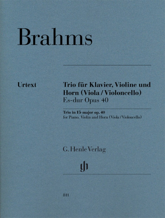 Brahms - Trio EbMaj Op40 - Piano/Violin/Horn (or Viola or Cello) Henle HN811