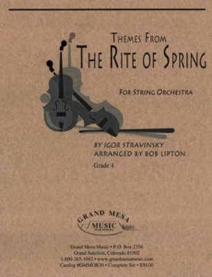 Themes From The Rite Of Spring Score Only - Igor Stravinsky - Bob Lipton Grand Mesa Music Score