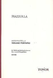 Piazzolla - Verano Porteno - Violin/Cello/Piano Score/Parts Tonos T20037