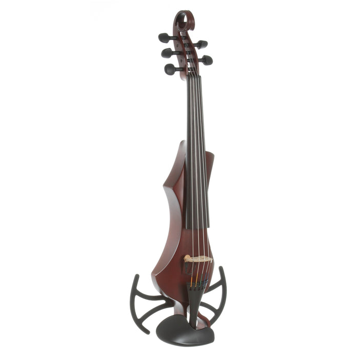 GEWA Novita 3.0 Electric Violin 5-String with Universal Adaptor Red-Brown