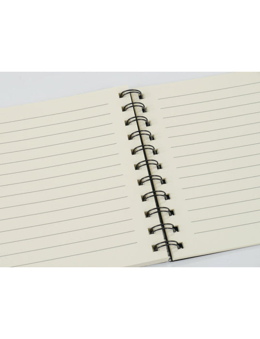 A5 Spiral Notebook Black with White Keyboard