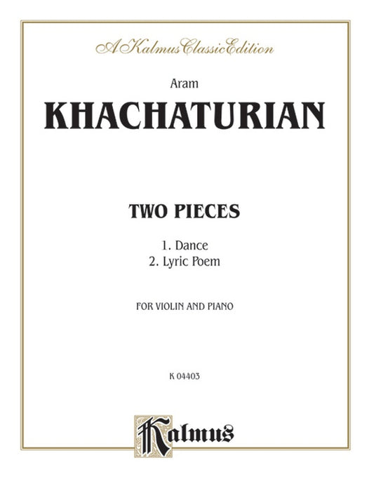 Two Pieces Violin/Piano