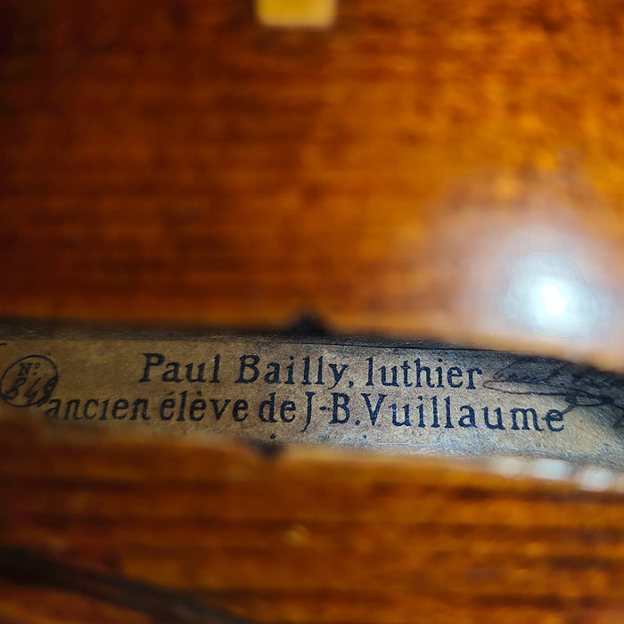 Paul Bailly Violin Paris c.1900