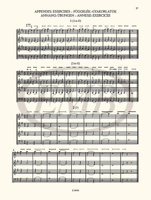 Bartok - The Microcosm of String Ensemble Music Volume 1 - String Orchestra edited by Soos/Borsos EMB Z20031