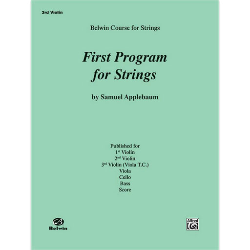 First Program for Strings Violin 3 Part EL01998 — The Sydney String