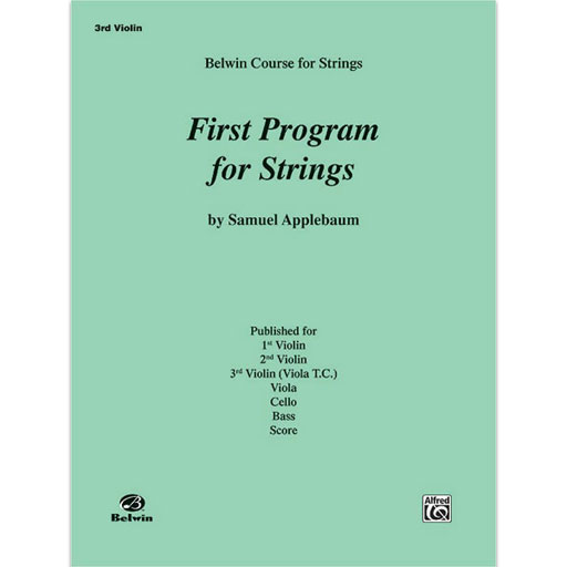 First Program for Strings - Violin 3 Part EL01998