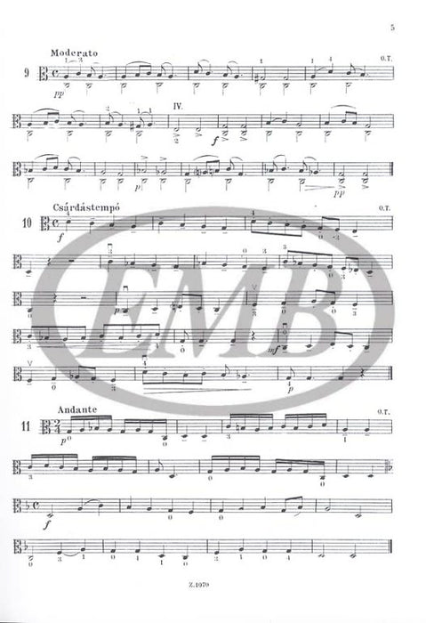Orszagh - Viola Tutor (German/Hungarian) - Viola Book EMB Z1070
