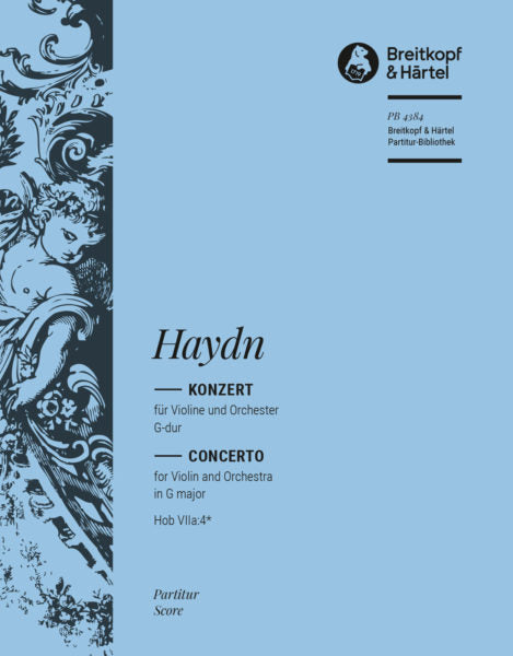 Haydn - Violin Concerto GMaj HobVIIA/4 - Harpsichord Part Breitkopf OB4384HPSCHD