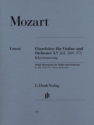 Single Movements K 261 K 269 K 373 Vln Pno - Wolfgang Amadeus Mozart - Violin G. Henle Verlag