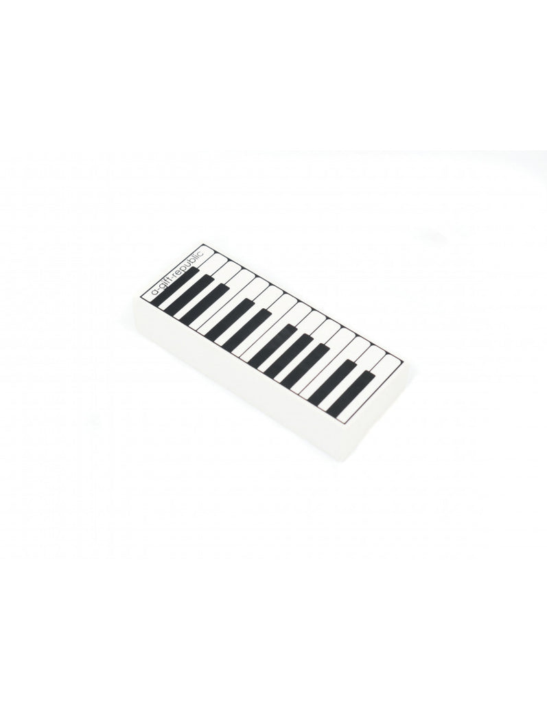 Piano Eraser White Black Keyboard Print — The Sydney String Centre