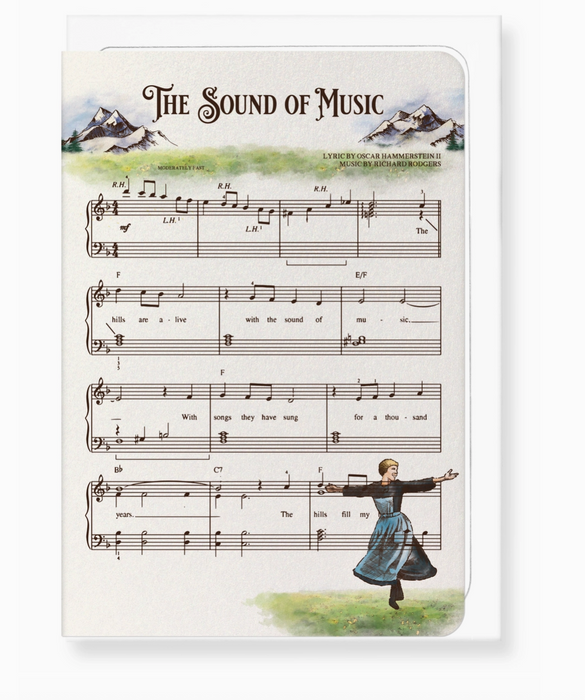 Greeting Card Sound of Music: Victorian