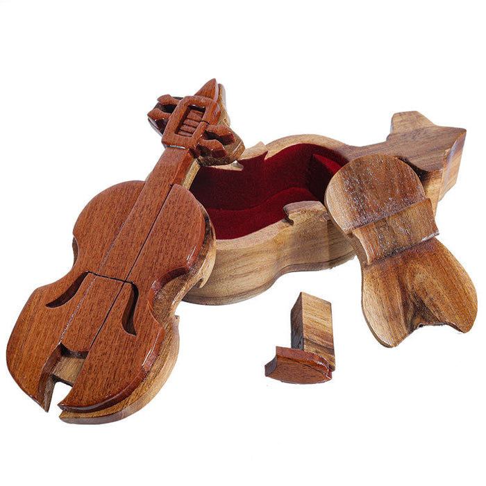 Secrets Box in the Shape of a Violin.