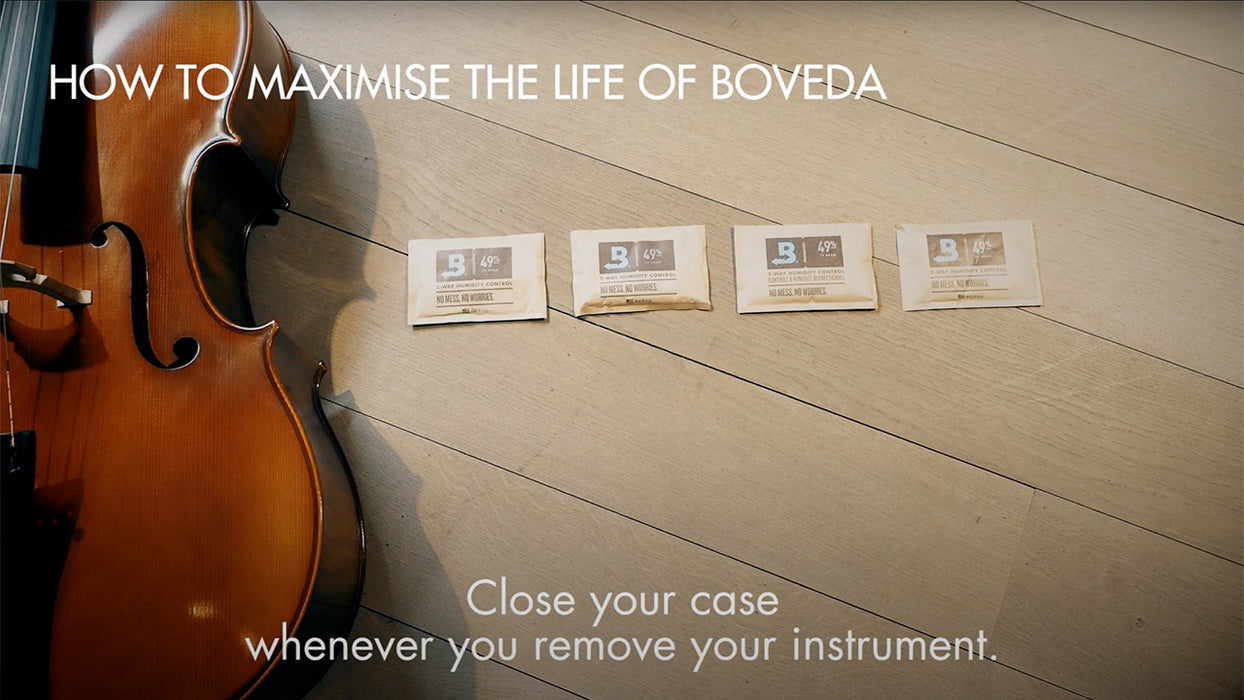 Humidifier/Dehumidifier - Boveda 2-Way Humidity Control Starter Kit, Large (Cello/Double Bass)