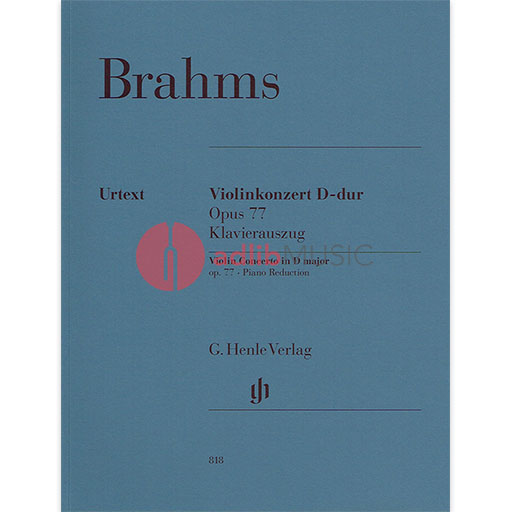 Brahms - Concerto Op77 in Dmaj - Violin/Piano Accompaniment Henle HN818