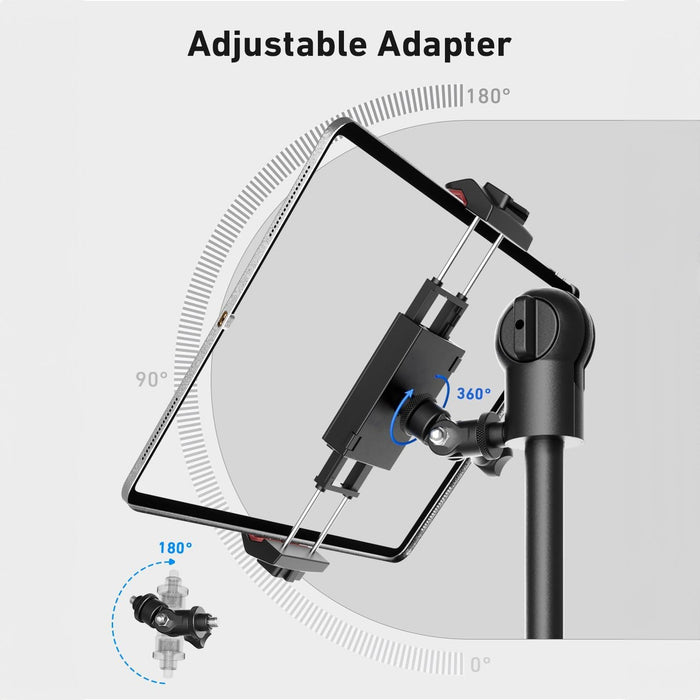 KraftGeek Capsule FlexyMount Music Stand Phone and Tablet Holder Black