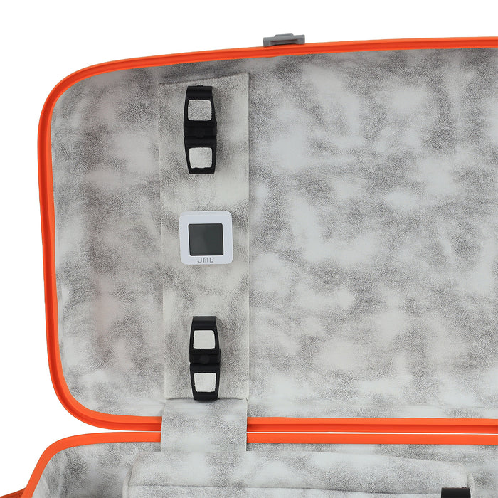 JML Carbon Fibre Adjustable 2.3 Oblong Viola Case White/Orange 15-16.5"