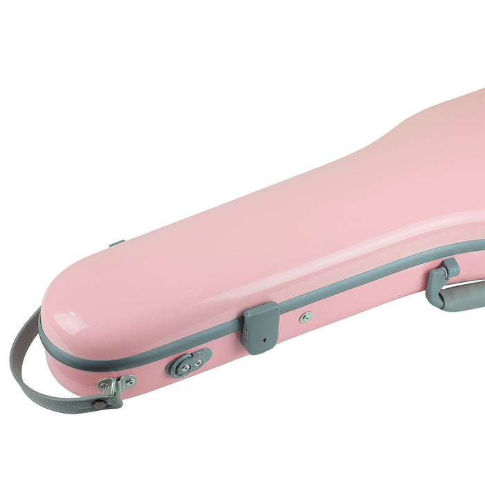 JML Carbon Fibre 1.5 Shaped Violin Case Sakura Pink 4/4