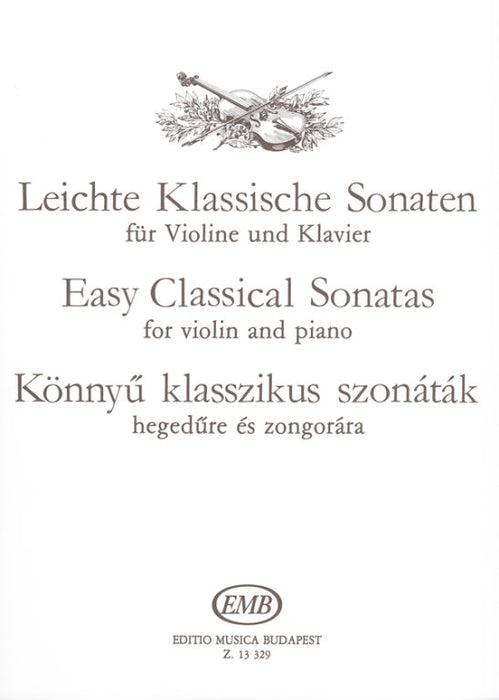 Easy Classical Sonatas - Violin/Piano Accompaniment EMB Z13329