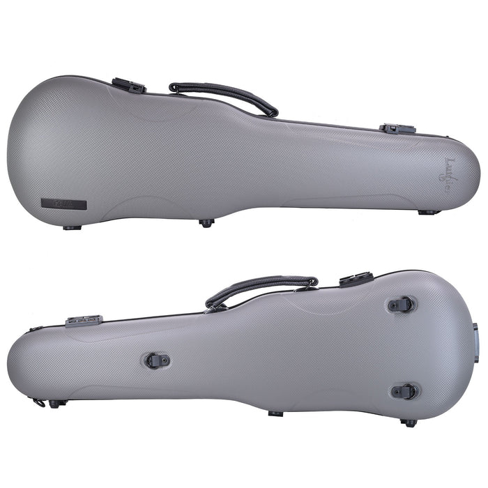 GEWA Luthier 1.8 Shaped Violin Case Grey with Subway Handle 4/4-1/2