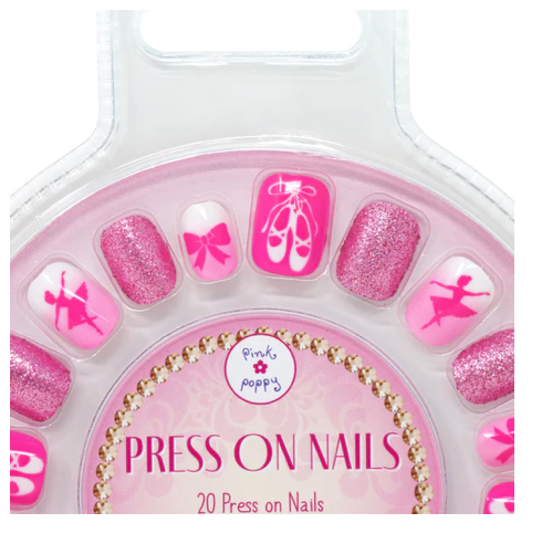 Pink Poppy Ballet Press on Nails Kit