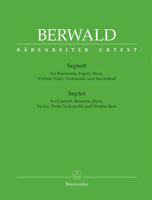 SEPTET FOR CLAR BSN FHN & 4 STRINGS [SET PARTS] - BERWALD - SEPTETS - BAERENREITER