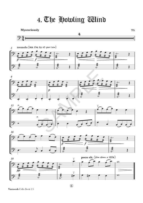 Vamoosh Cello Book 2.5 - Cello/Audio Access Online by Gregory Vamoosh Music VAM27