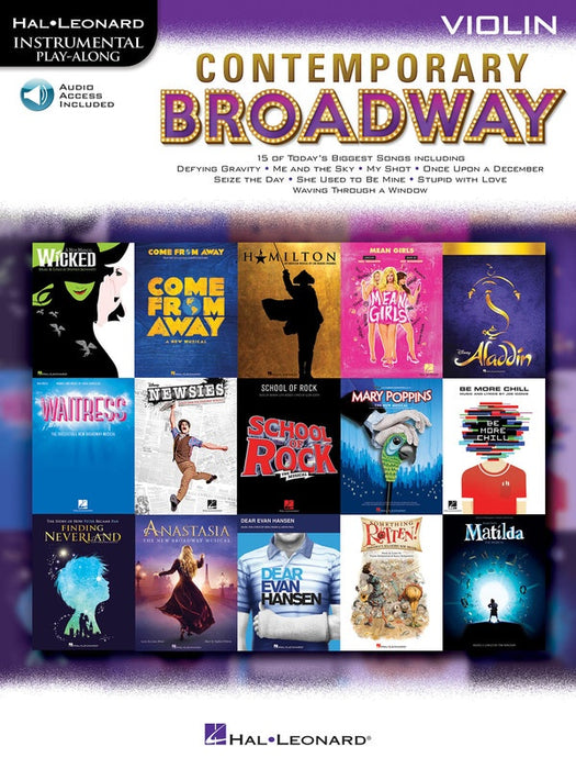 Contemporary Broadway Instrumental Play-Along - Violin/Audio Access Online Hal Leonard 298711