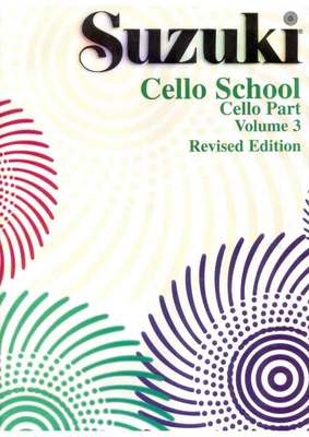 Suzuki Cello School Book/Volume 3 - Cello Book Only, No CD International Edition Summy Birchard 0483S