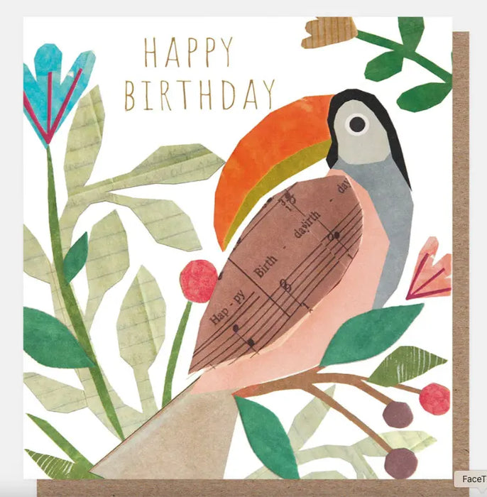 Greeting Card Happy Birthday Musical Collage