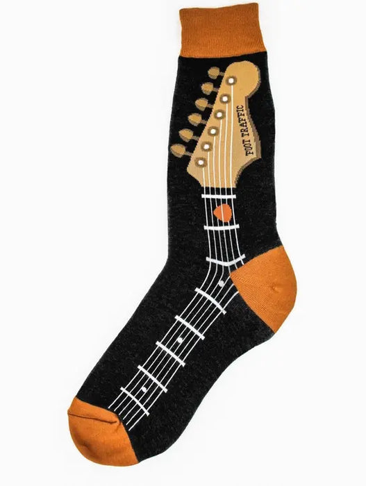 Mens Socks Guitar Neck Size:7-11