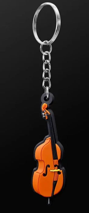 Musician Designer Double Bass Keyring