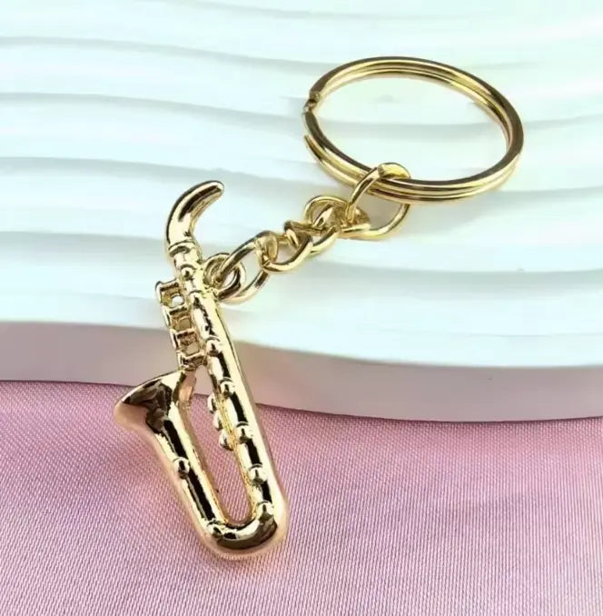 Gold Keyring Saxophone