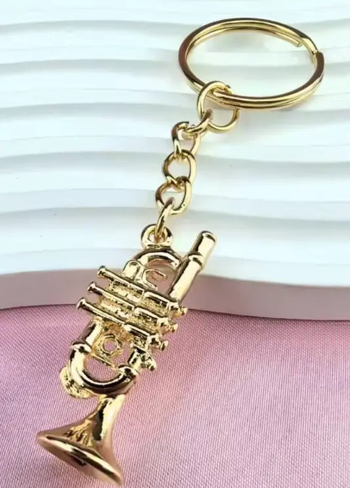 Gold Keyring Trumpet