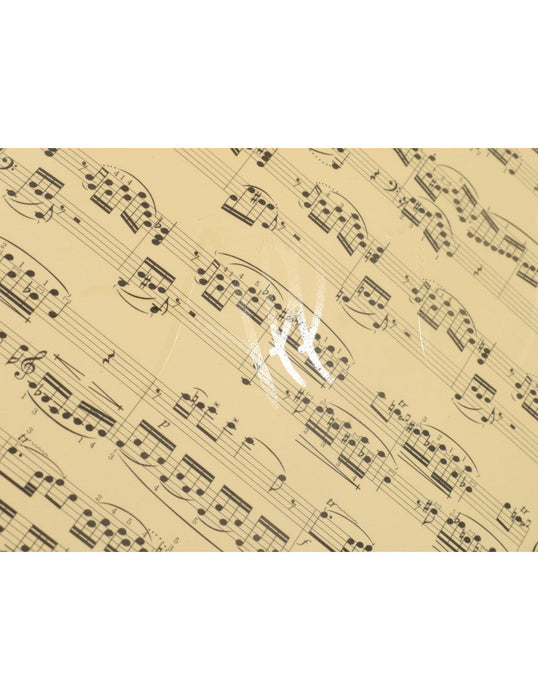 File with Elastic Band Creme with Black Manuscript A4