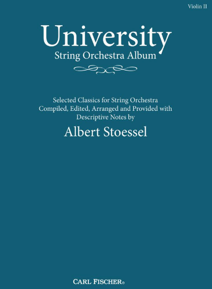University String Orchestra Album - String Orchestra Violin 2 Part compiled & arranged by Stoessel Fischer O1527