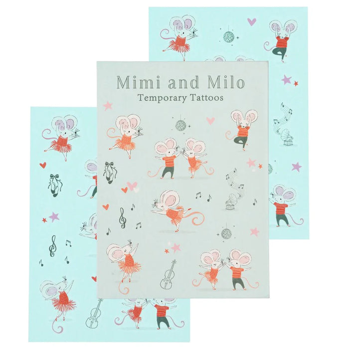 Ballet Temporary Tattoos Mimi & Milo Rex London