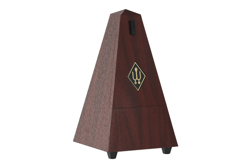 Wittner Pyramid Plastic Metronome with Bell Mahogany