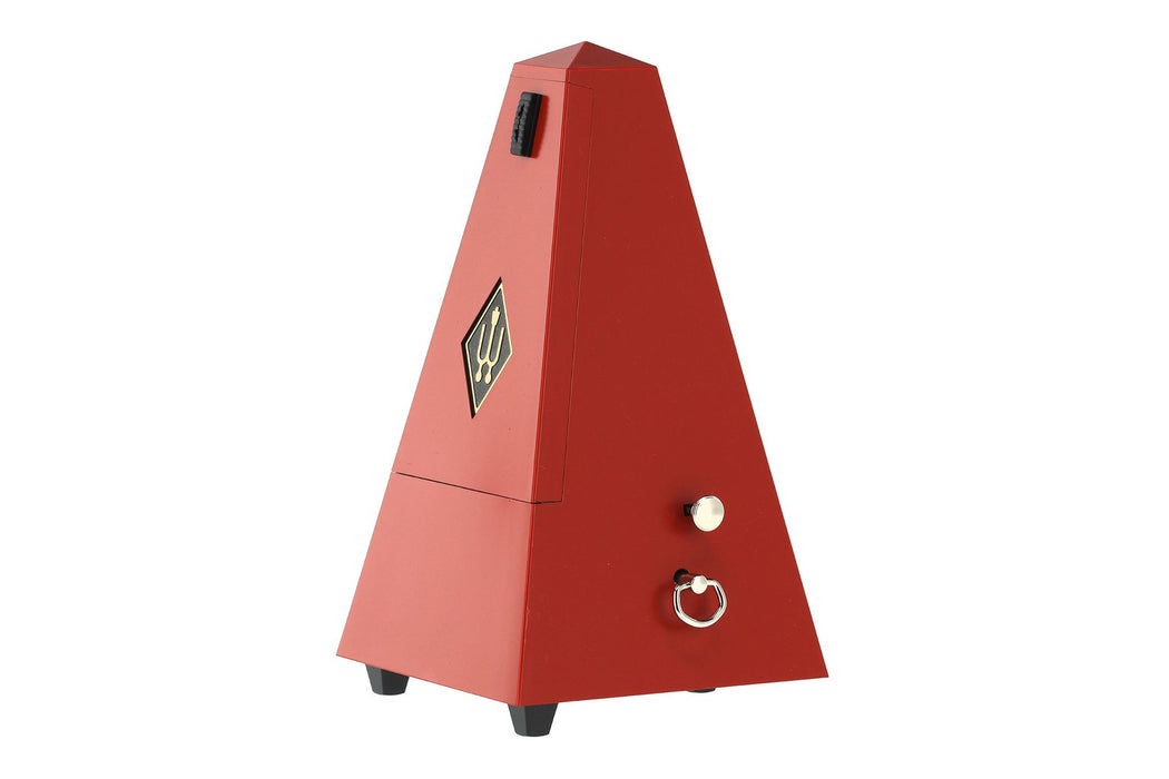 Wittner Pyramid Plastic Metronome with Bell Dark Red