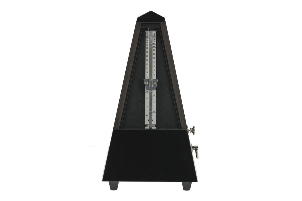Wittner Pyramid Wood Metronome with Bell Black Gloss