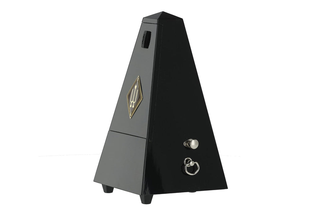 Wittner Pyramid Wood Metronome with Bell Black Gloss