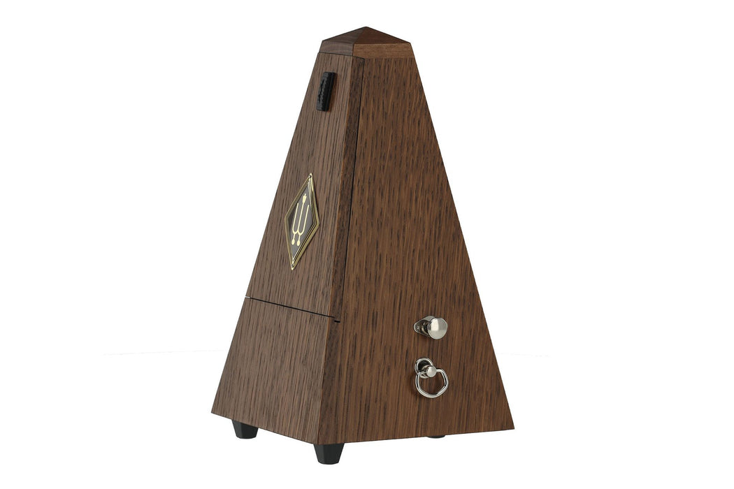 Wittner Pyramid Wood Metronome with Bell Oak Brown Matte