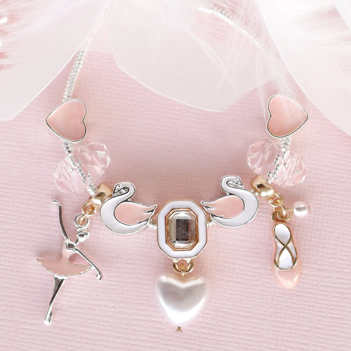 Ballet Swan Lake Charm Bracelet