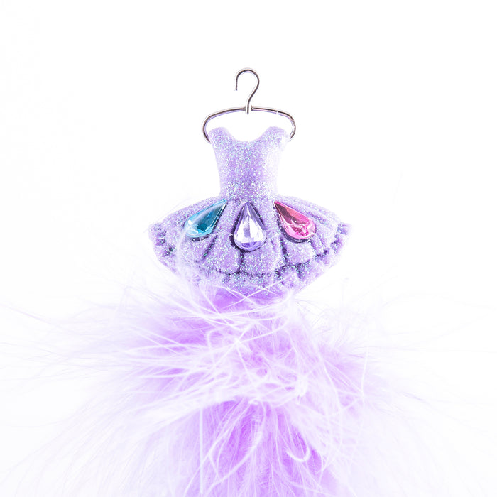 Fluffy Pen Purple Tutu with Jewels