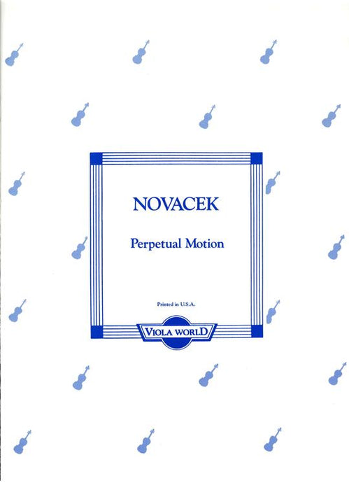 Novacek - Perpetual Motion - Viola Solo Viola World VWP000029